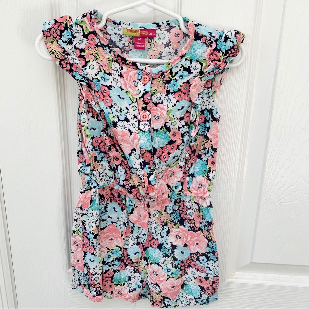 Toddler Girl Floral Romper